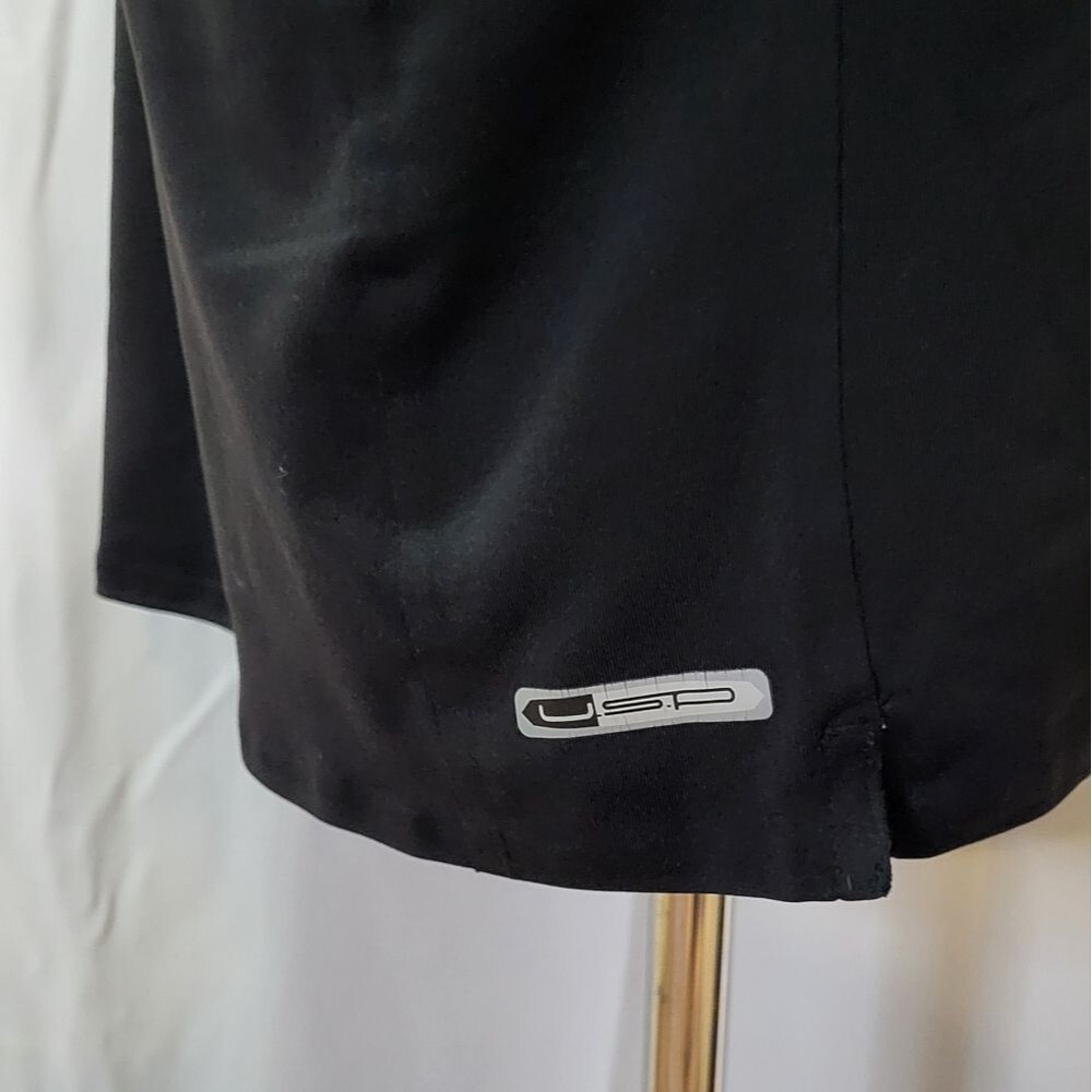 Puma Sport Lifestyle Men's Black Logo Print Short Sleeve Polo Shirt Size Large - Picture 4 of 8